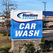 Blue Wave Express Car Wash Sign 