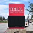 TDECU credit union digital sign 