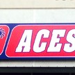 Aces Cabinet Sign 