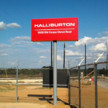 Halliburton Pylon Sign 